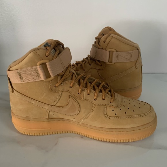 Nike Air Force 1 High GS LV8 Flax Wheat Sz 6Y / 7.5 Wm - Picture 4 of 9